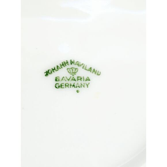 Johann Haviland Floral Splendor Saucers 6 1/4" Silver Trim 80s Germany x4 Vtg - Picture 13 of 16